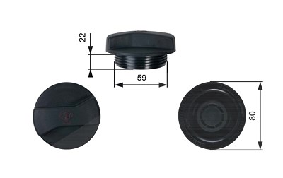 Gates Verschlussdeckel, Kühlmittelbehälter [Hersteller-Nr. RC245] für Audi, VW von GATES