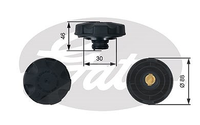 Gates Verschlussdeckel, Kühlmittelbehälter [Hersteller-Nr. RC248] für Alpina, BMW, Rolls-royce von GATES