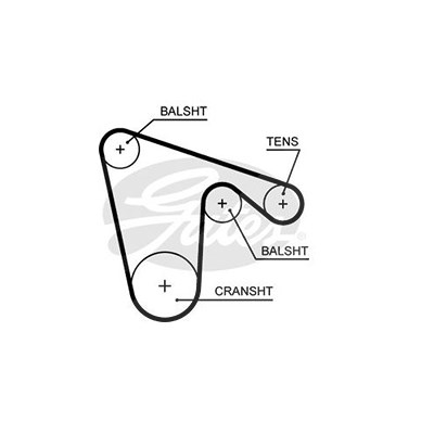 Gates Zahnriemen [Hersteller-Nr. 5620XS] für Alfa Romeo, Fiat, Lancia von GATES