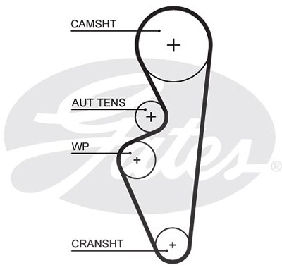 Gates Zahnriemen [Hersteller-Nr. 5670XS] für Lada von GATES
