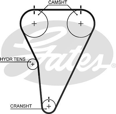 Gates Zahnriemen [Hersteller-Nr. T215] für Lexus, Toyota von GATES
