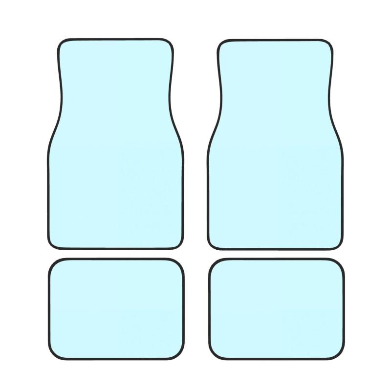 Pale Blue in a solid color Waterproof Heavy Duty Car Mats Allwetter Rubber Automotive Floor Mats Thickening Floor Mats for Cars Trucks SUV Set of 4 von GBCVXZ