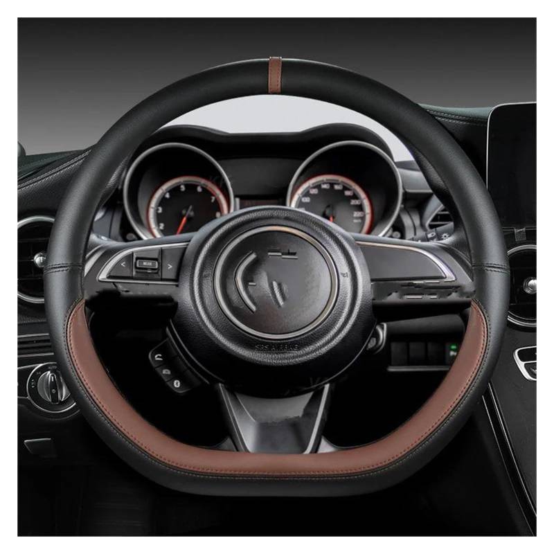 Auto-Lenkradbezug für Suzuki Swift 2017 2018 2019 2020 2021 2022 Sport D-Form 38 cm Auto-Lenkradabdeckung (J) von GBGDHATAEQ