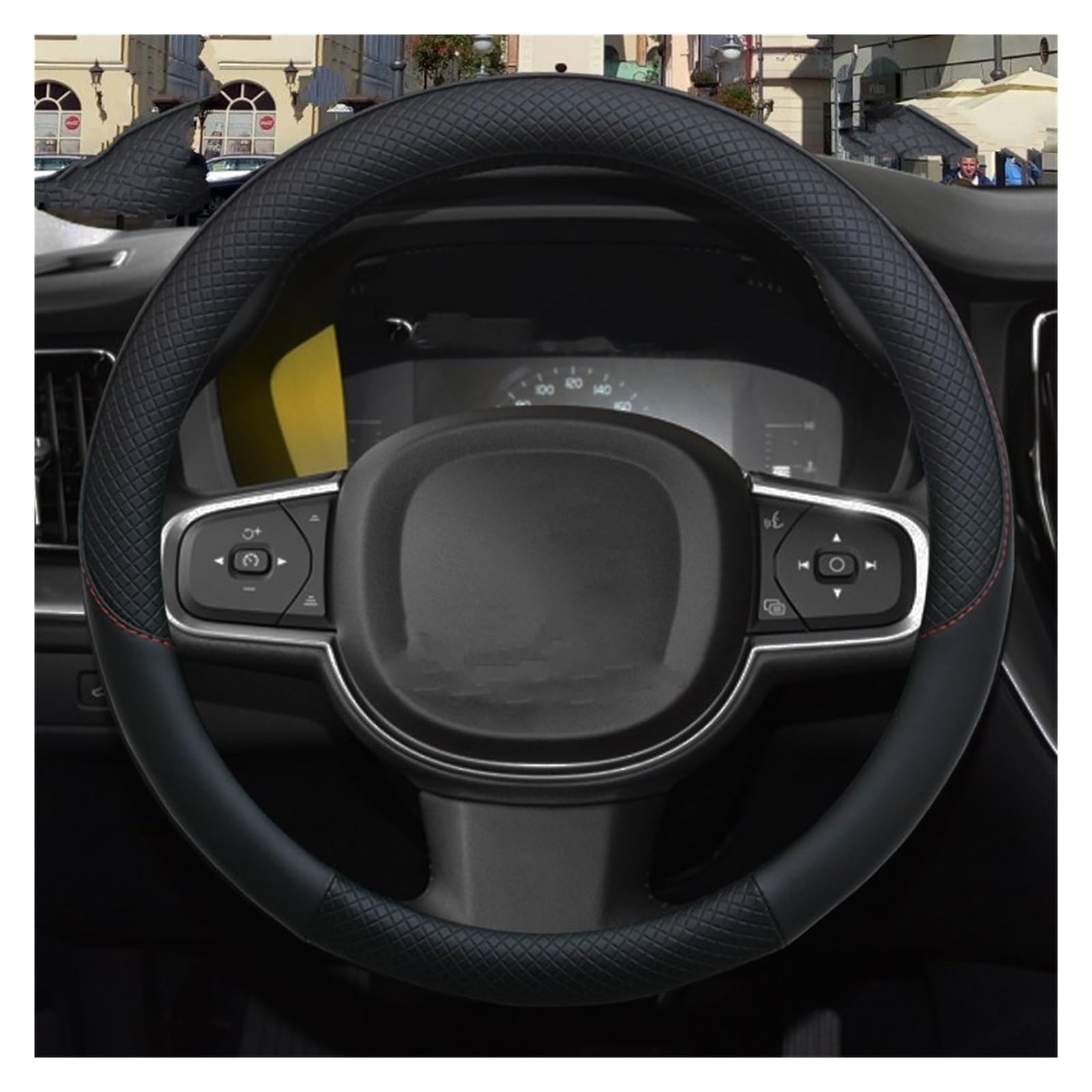 Auto-Lenkradbezug für Volvo XC90, XC60, XC40, V90, V60, V50, V40, S60, S90, Auto-Innenzubehör, Auto-Radabdeckung (B) von GBGDHATAEQ