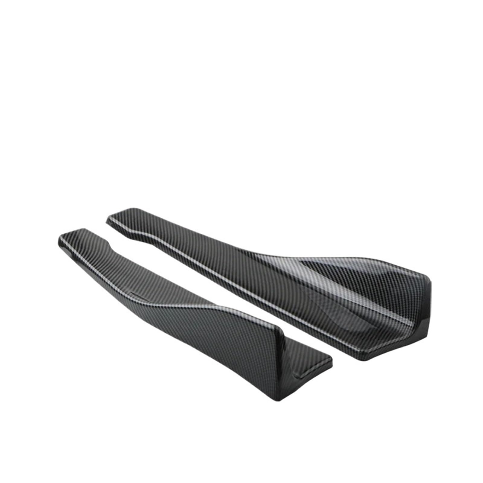 Heckklappe Dachspoiler Universal Auto Heckspoiler Lippenschutz Anti-Crash-Diffusor Seitenschweller Wickelwinkel Splitter Carbon Fiber Flügelverkleidung 2St Spoiler Lippe Heckflügel(Side Skirt Carbon) von GBGWRMRYX