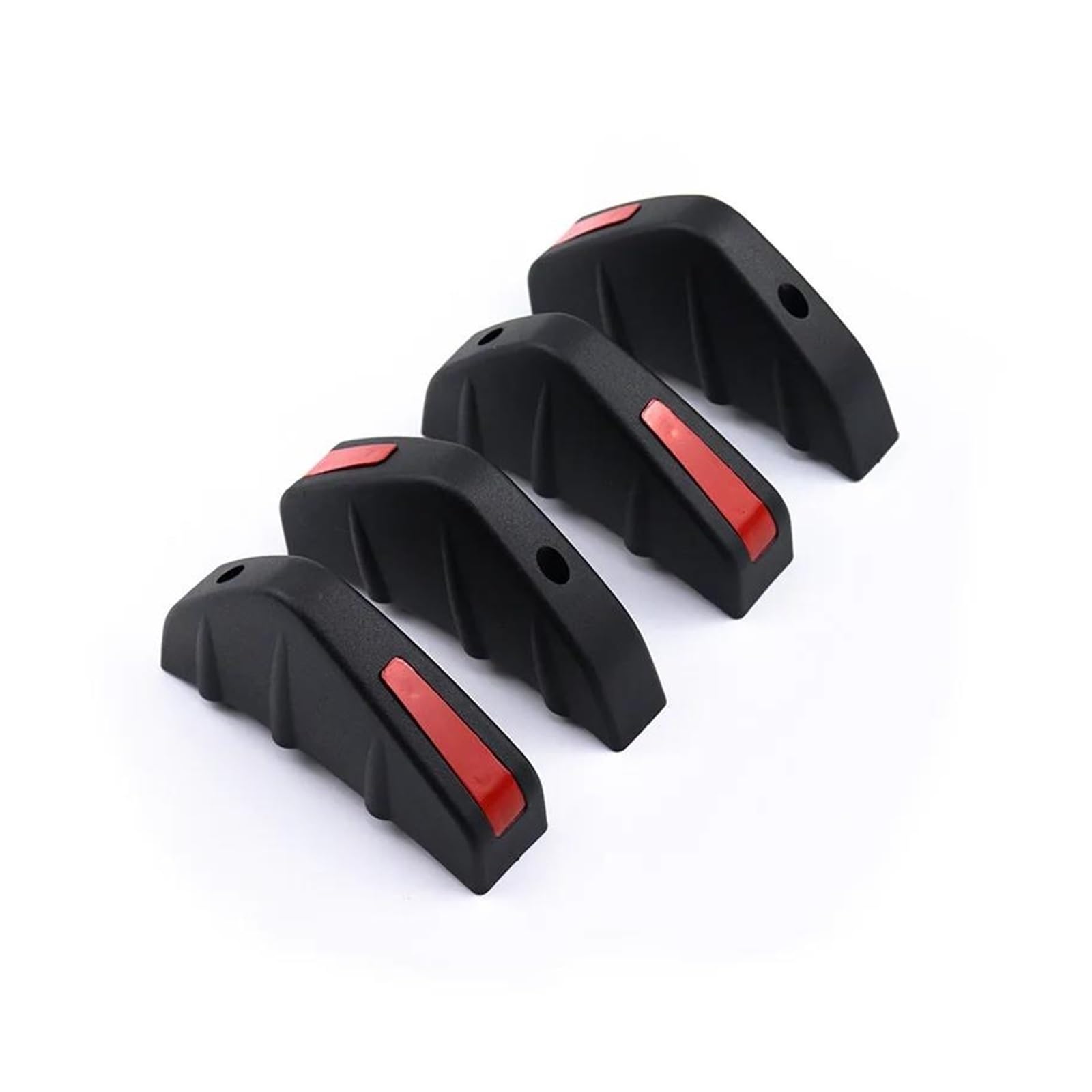 Kofferraumdachspoiler 4 X Universal Für F2 Auto Diffusor Hinten Stoßstange Spoiler Tuning Anti-kollision Abs Zubehör Auto Heckspoiler Flügel(Black Red) von GBGWRMRYX