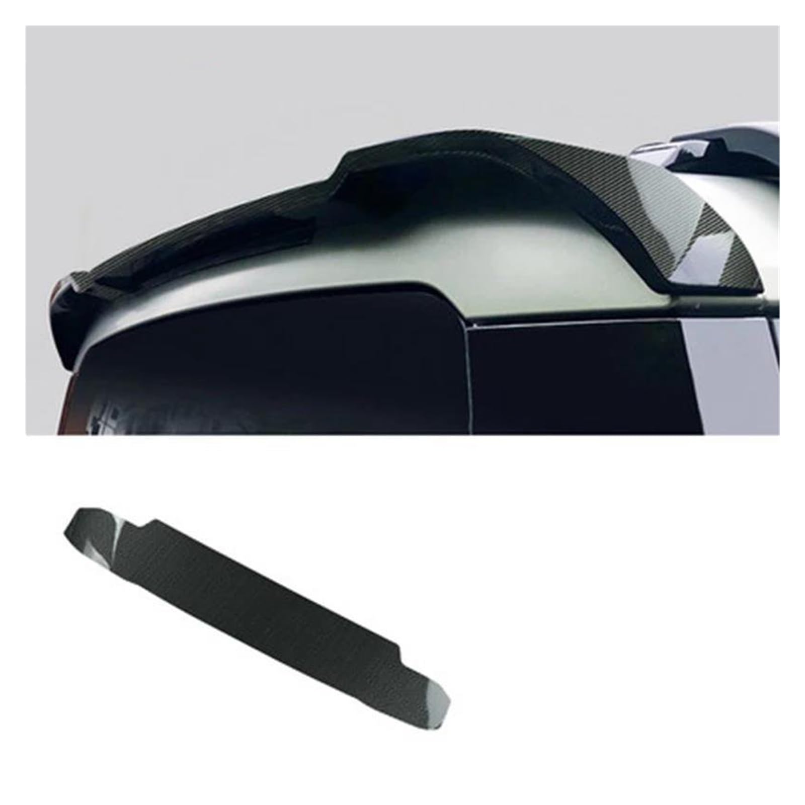 Kofferraumdachspoiler Für Land Für Rover Für Defender 90 110 2020 2021 2022 Auto Lip Spoiler Schwanz Flügel Hinten Dach Stamm Styling ABS Material Auto Heckspoiler Flügel(Carbon Fiber) von GBGWRMRYX