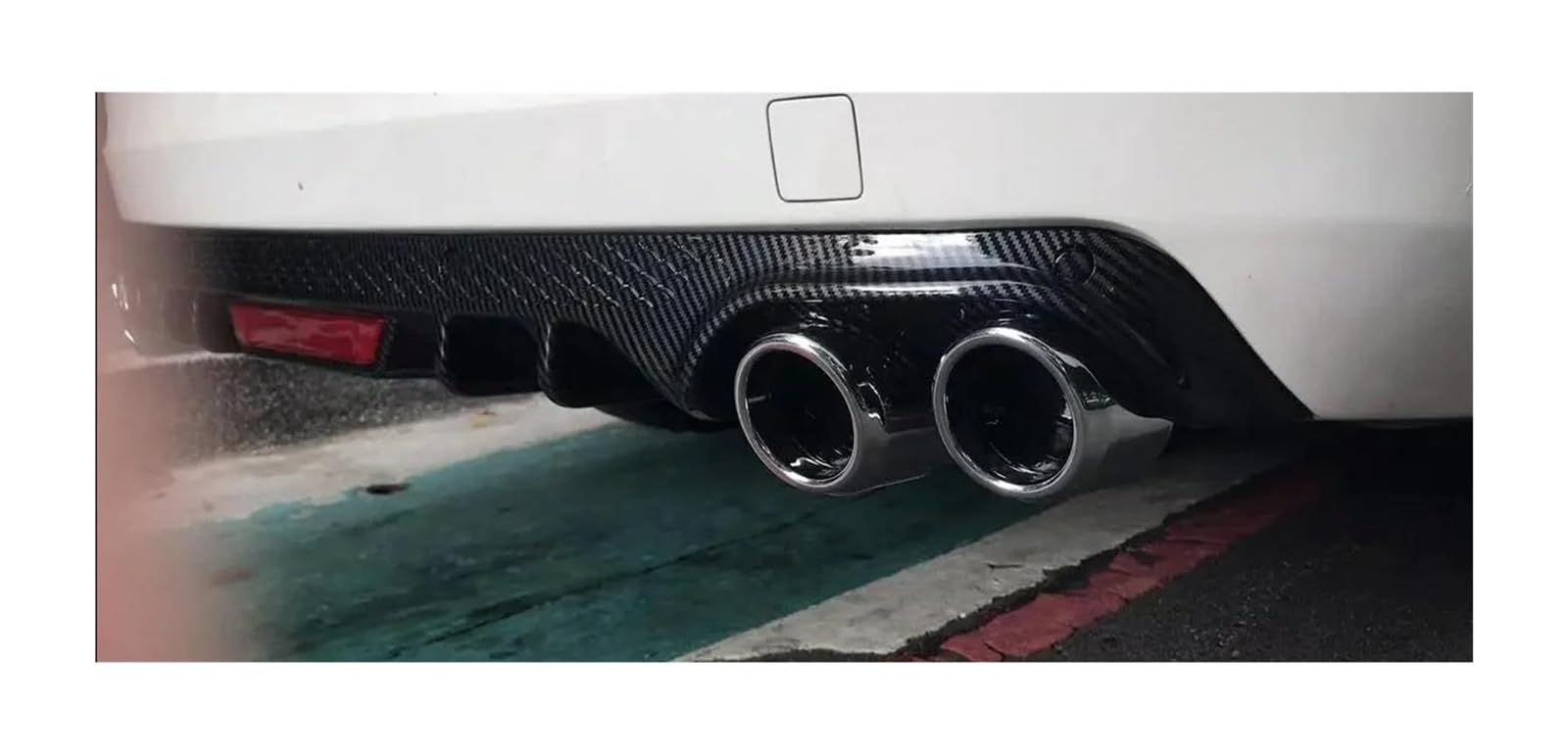 Kofferraumdachspoiler Für Octavia 2014 2015 2016 2017 2018 Auto Hintere Stoßstange Lippe Stamm Spoiler Hinten Diffusor Schutz Styling ABS Schwarz Auto Heckspoiler Flügel(Carbon Fiber) von GBGWRMRYX