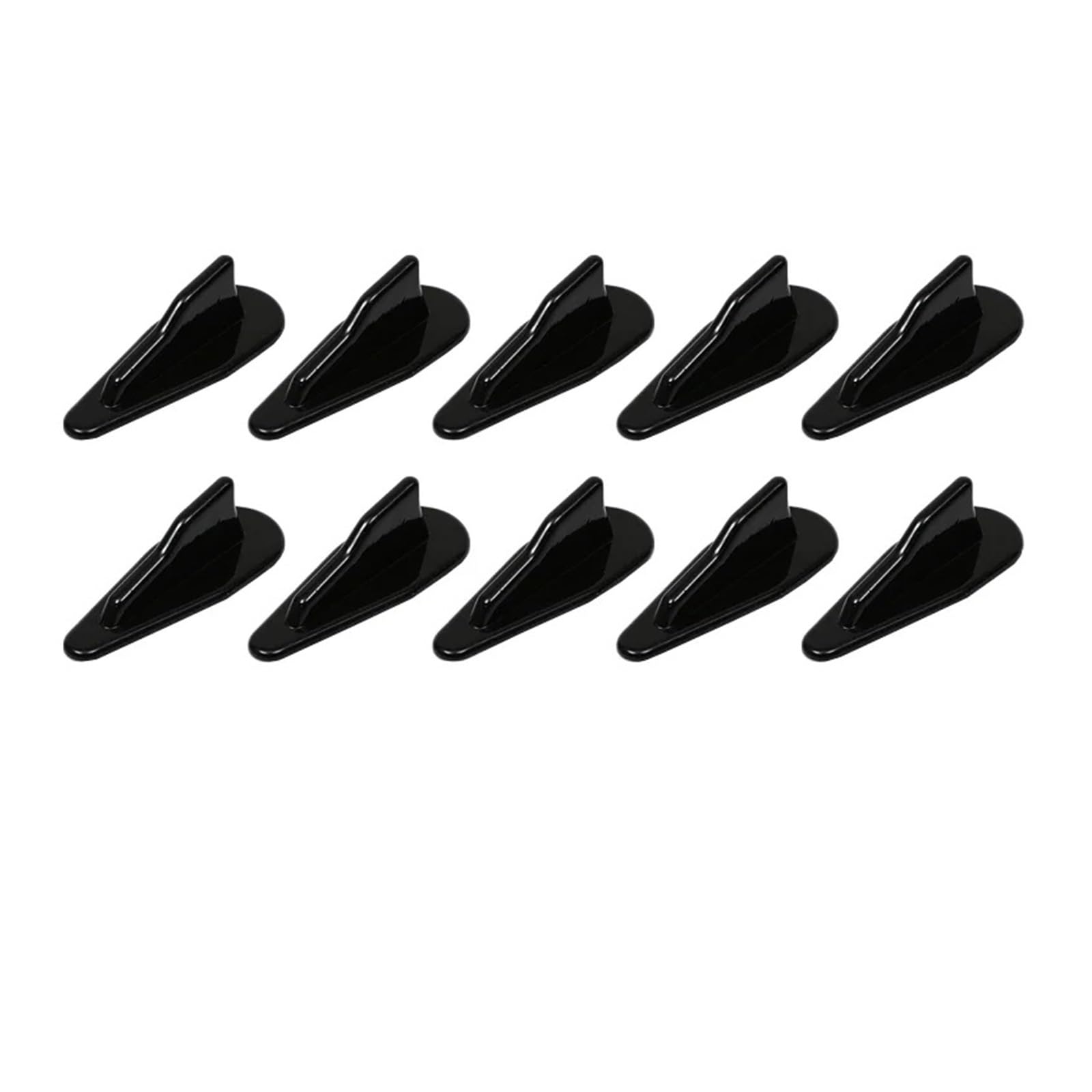 Kofferraumdachspoiler Für W211 W204 E36 E46 E92 A3 Für Passat B8 Für Tesla Für Modell Y 2023 Auto Dach Shark Fin Stil Diffusor Spoiler Zubehör Auto Heckspoiler Flügel(Bk 10pcs style2) von GBGWRMRYX