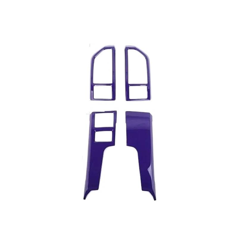 Mittelkonsole Panel 4 Stück Für F150 2015 2016 2017 2018 2019 2020 Auto-Armaturenbrett Zentralkonsole Dekoration Abdeckung Innenzubehör Auto Innenraum Rahmen(Purple) von GBGWRMRYX