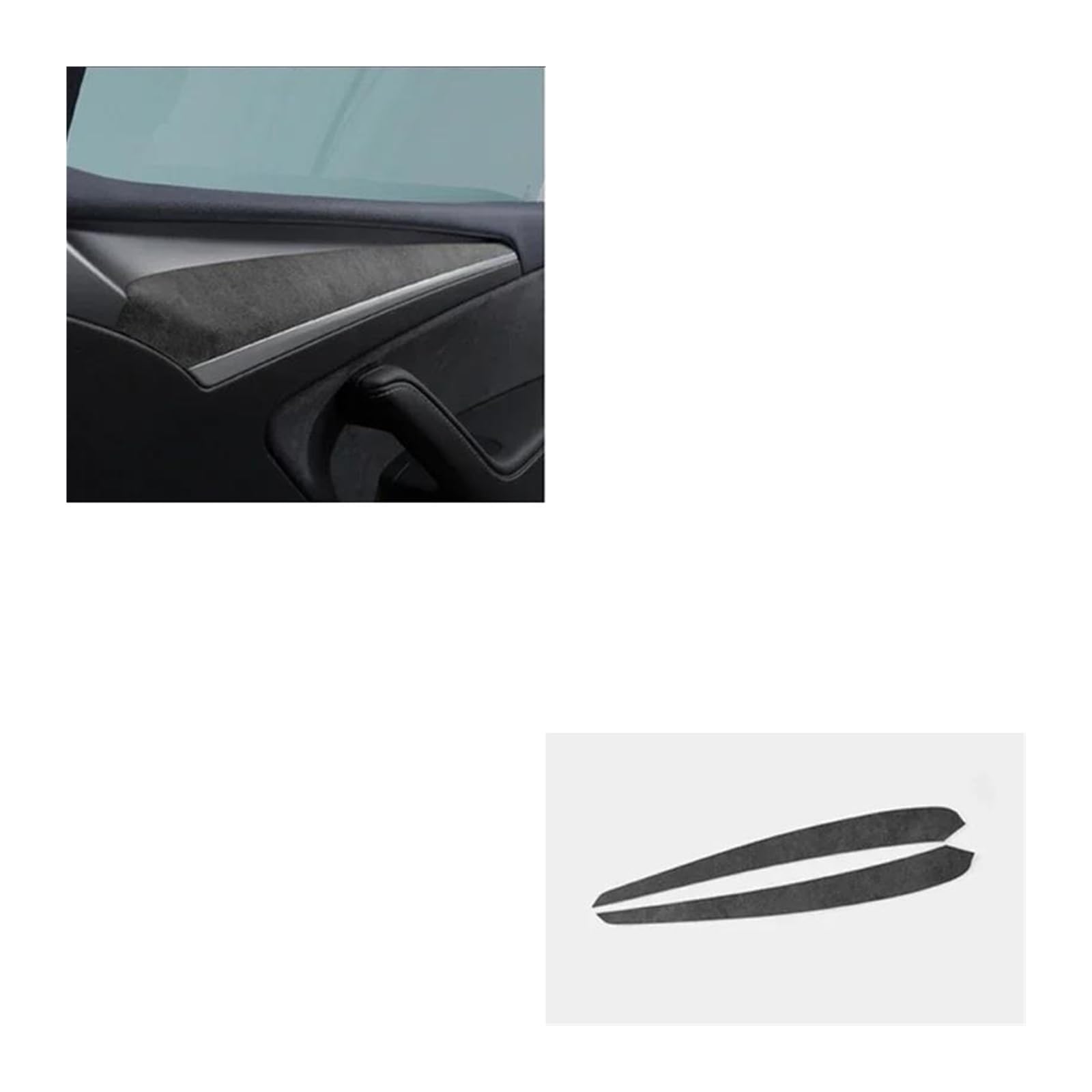 Mittelkonsole Panel Auto Center Konsole Panel Trim Abdeckung Aufkleber Innen Tuning Für T&esla Für Modell Für Y 3 2022 2023 2019 2020 2021 Auto Innenraum Rahmen(Door Handle Panel) von GBGWRMRYX