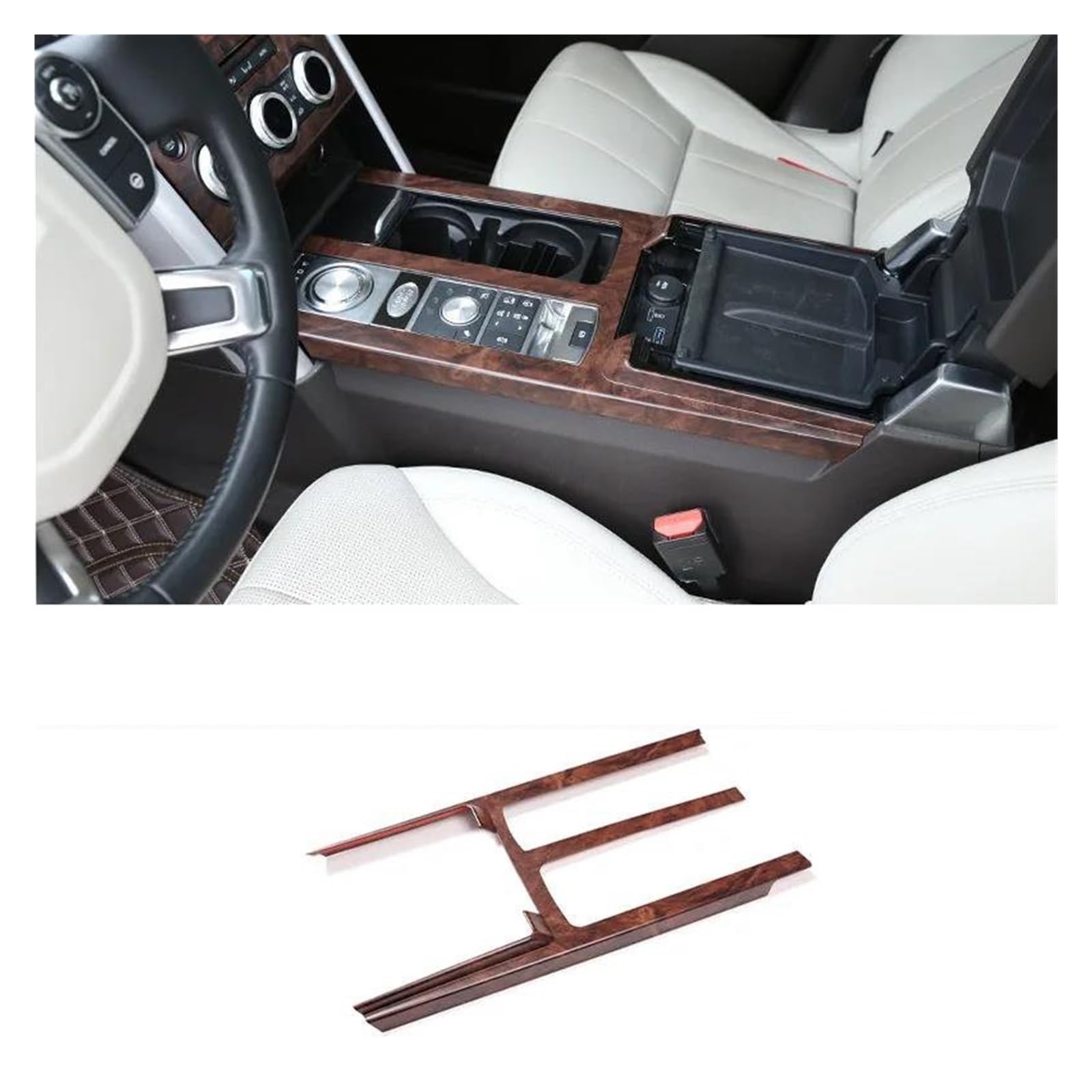 Mittelkonsole Panel Auto Center Konsole Schutz Panel Dekoration Aufkleber Carbon Faser Für L&and Für R&Over Für D&ISCOVERY 5 LR5 2017 2019 2020 2018 Auto Innenraum Rahmen(ABS Rose Wood Grain) von GBGWRMRYX