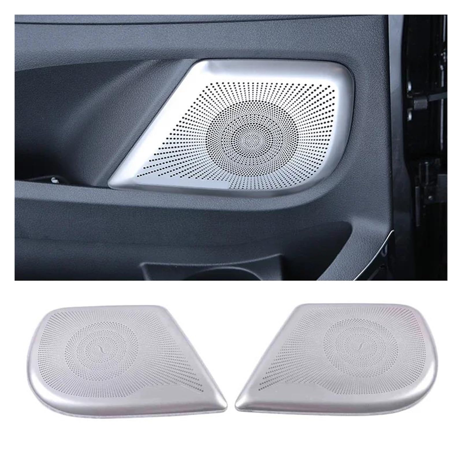 Mittelkonsole Panel Auto Lautsprecher Abdeckung Aufkleber Tür Lautsprecher Sound Pad Trim Rahmen Edelstahl Für V Für Klasse W447 2020 2021 2015 2018 2019 2016 2017 Auto Innenraum Rahmen(Front Door) von GBGWRMRYX