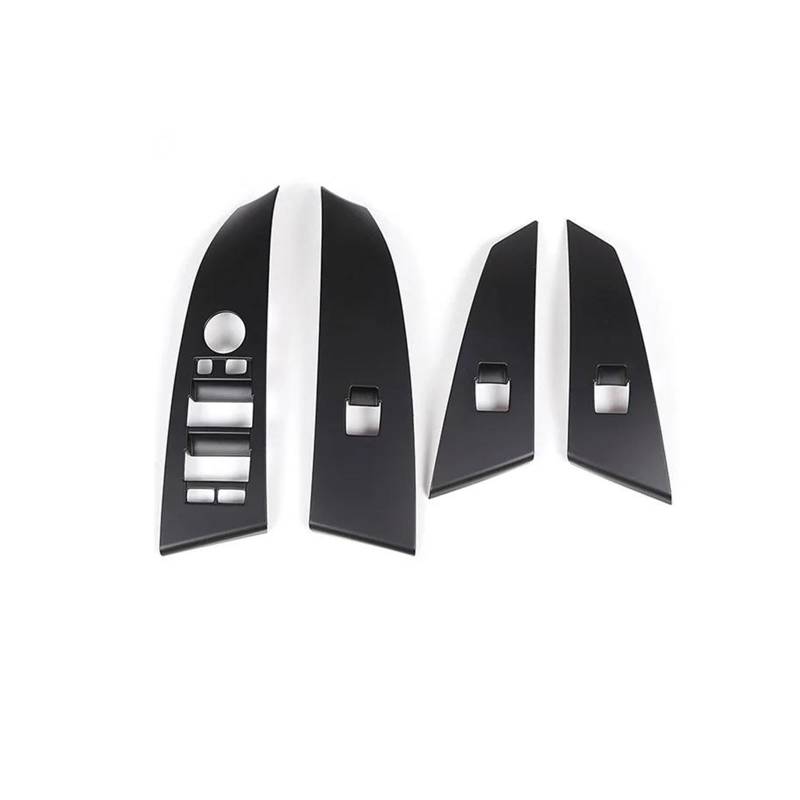 Mittelkonsole Panel Für 5 Series E60 525li 2004 2005 2006 Auto Fensterheber Schalter Taste Zubehör ABS Chrom Auto Innenraum Rahmen(Matte Black) von GBGWRMRYX