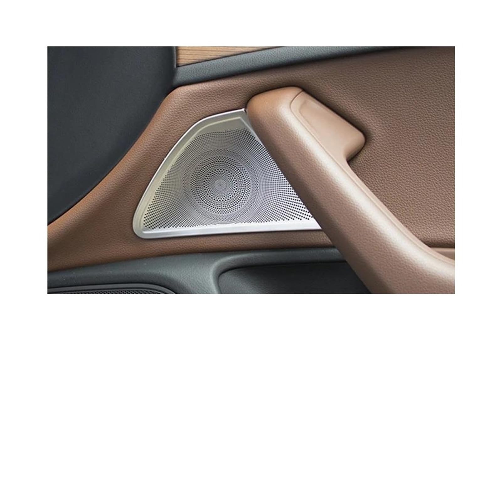 Mittelkonsole Panel Für A6 C7 2012 2013 2014 2015 2016 2017 2018 Auto Stereo Audio Lautsprecher Nterior Horn Mesh Abdeckung Trim Aufkleber Rahmen Dekoration Abdeckung Auto Innenraum Rahmen(Front Rear von GBGWRMRYX