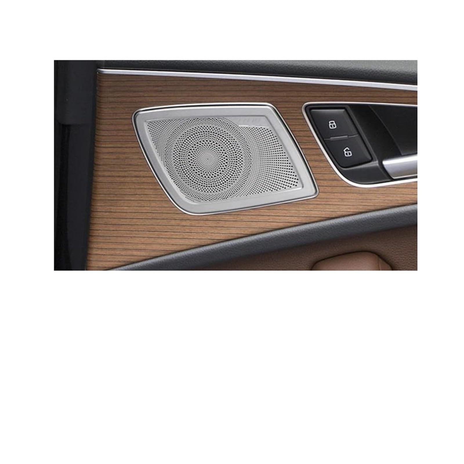 Mittelkonsole Panel Für A6 C7 2012 2013 2014 2015 2016 2017 2018 Auto Stereo Audio Lautsprecher Nterior Horn Mesh Abdeckung Trim Aufkleber Rahmen Dekoration Abdeckung Auto Innenraum Rahmen(Rear Door) von GBGWRMRYX