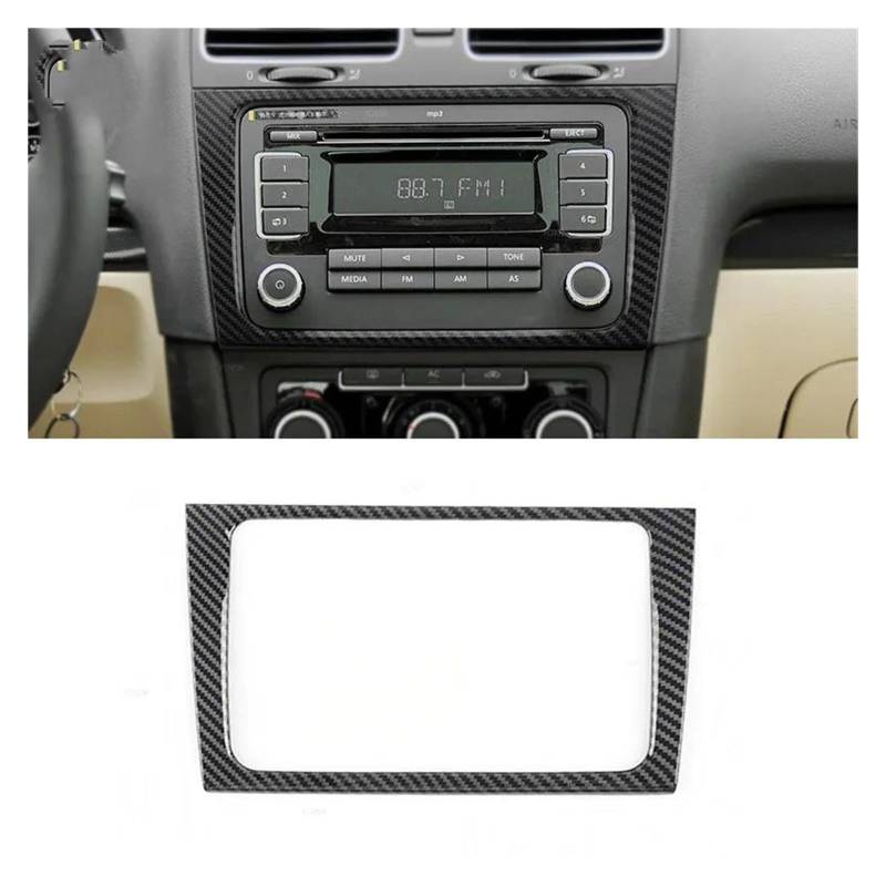 Mittelkonsole Panel Für G&olf 6 MK6 2008 2009 2010 2011 2012 2013 Auto Navigation Konsole Klimaanlage CD Panel Schalter Rahmen Abdeckung Trim Innen Auto Innenraum Rahmen(A) von GBGWRMRYX