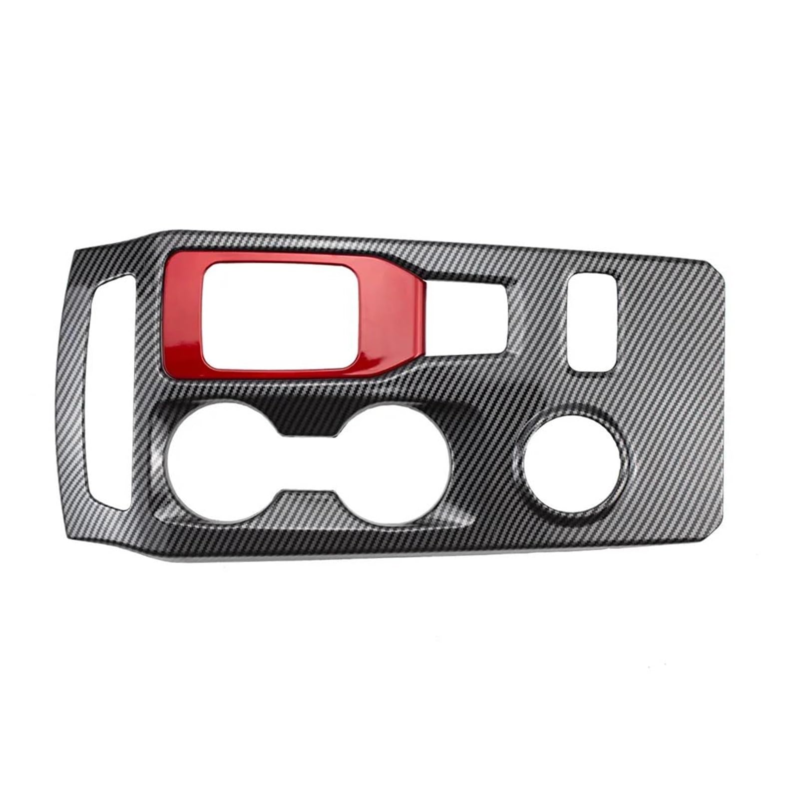 Mittelkonsole Panel Für R&Anger Für Everest 2023 Auto Center Konsole Getriebe Shift Panel Abdeckung Innen Dekorative ABS Carbon Faser Zubehör Auto Innenraum Rahmen(Right 2pcs with red) von GBGWRMRYX