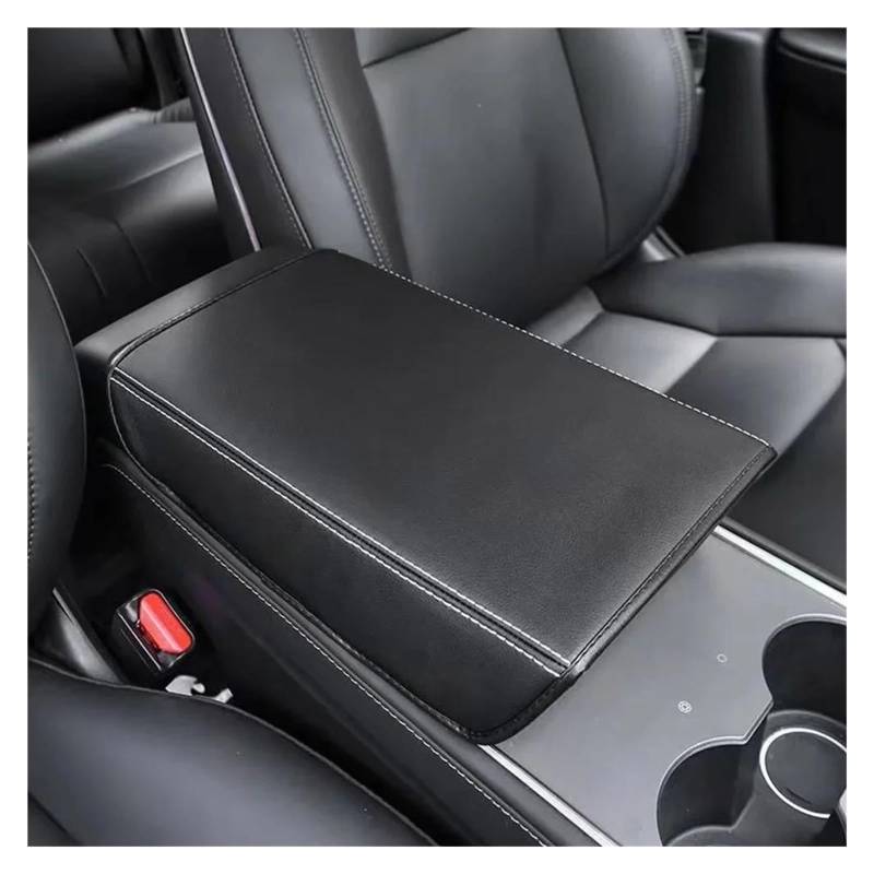 Mittelkonsole Panel Für T&esla Für Modell 3 Für Y Auto Lagerung Box Matte Armlehne Schutz Abdeckung Mittelarmlehne Schutz Abdeckung Innen Trim Zubehör Auto Innenraum Rahmen(Black) von GBGWRMRYX