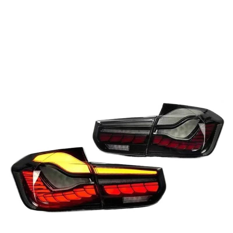 Reflektor Heckstoßstange Vorne 3 Serie F30 Für M3 F80 Für M4 Für GTS 2012-2018 Volle Rückleuchten Sequentielle Blinker Design Stil Rücklicht Montage Rücklicht Montage(2pcs Smoke) von GBGWRMRYX