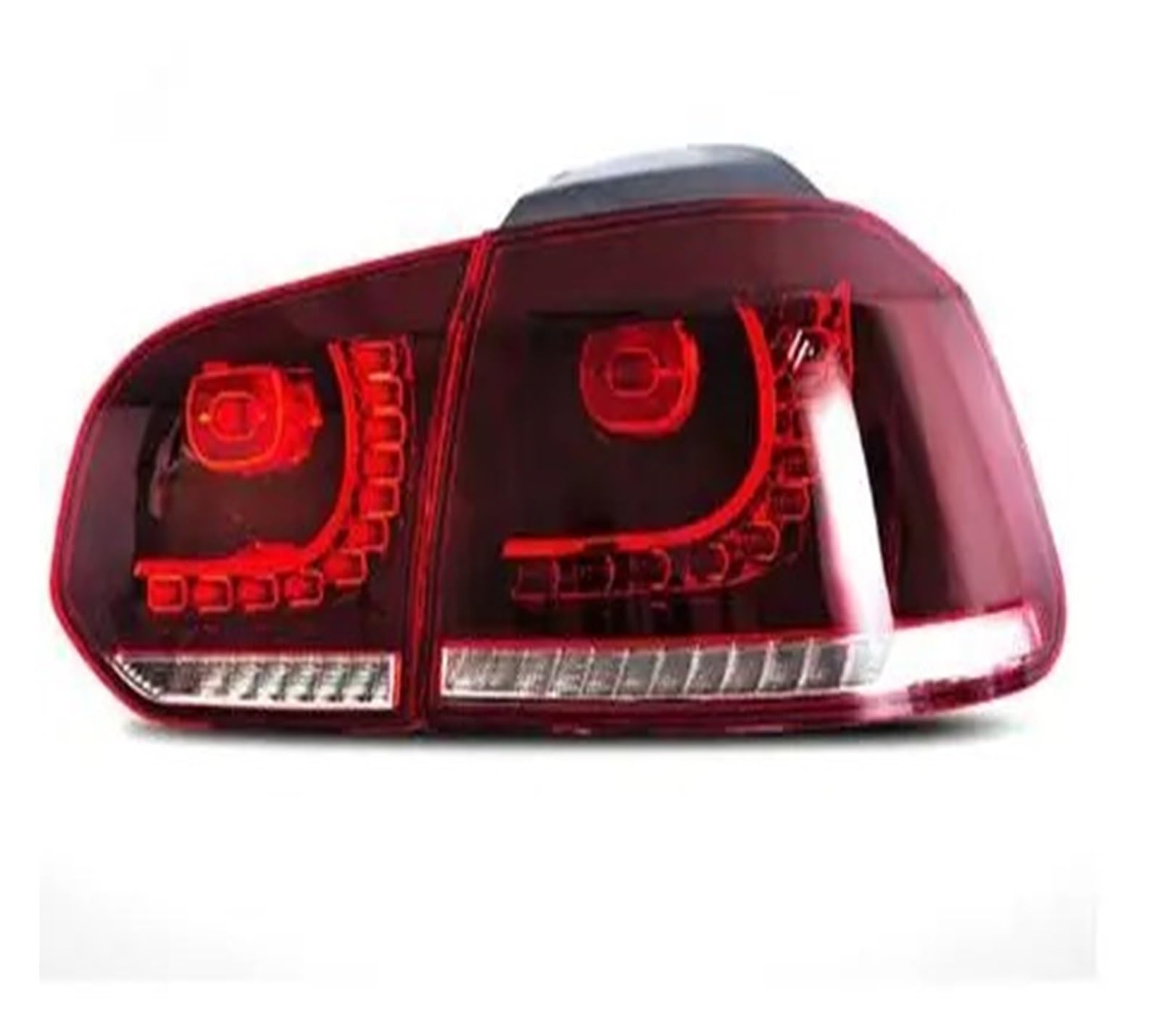 Reflektor Hinten stoßstange Vorne Golf6 Mk6 R20 Für G&olf 6 2008-2013 2012 2011 2010 2009 Auto Rücklicht Montage Fließende Wasser Flicker Rücklicht Lampe Paar Rücklicht Montage(2 seite red von GBGWRMRYX