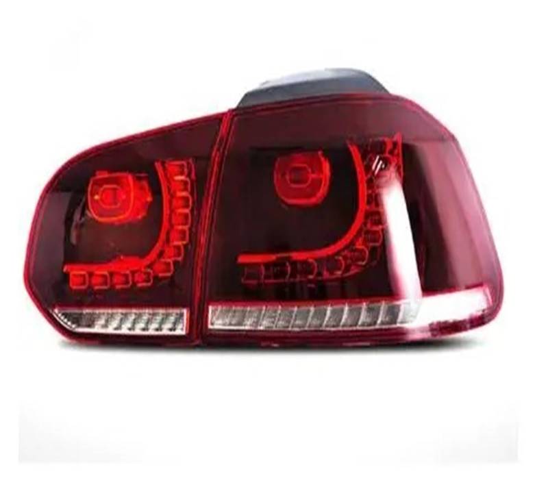 Reflektor Hinten stoßstange Vorne Golf6 Mk6 R20 Für G&olf 6 2008-2013 2012 2011 2010 2009 Auto Rücklicht Montage Fließende Wasser Flicker Rücklicht Lampe Paar Rücklicht Montage(2 seite red von GBGWRMRYX