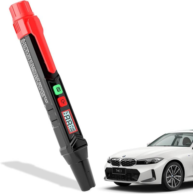 Bremsflüssigkeitstester Stift: Auto Universal Bremsflüssigkeit Diagnosetest Werkzeug Bremsflüssigkeitsprüfer mit LCD-Bildschirm & Akustischer Alarm, Bremsflüssigkeit Tester für DOT3 DOT4 DOT 5.1 von GBKDQQ