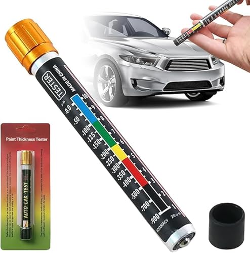 GBKDQQ Lackmessgerät: Auto Lackdickenmessgerät Magnetische lackmessgerät Auto Lackfilmstift Autolack Tester Lackmessgerät Karosserie Schadens Detektor mit Magnetspitzenskala von GBKDQQ