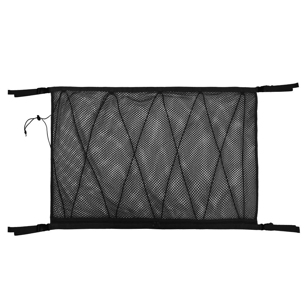 Gepäcknetz Auto-Kofferraumnetz, großes, elastisches Gepäcknetz, Fracht-Organizer, Aufbewahrung, Nylon, dehnbares Auto-Innennetz(90x65cm) von GBYUHAIJUN