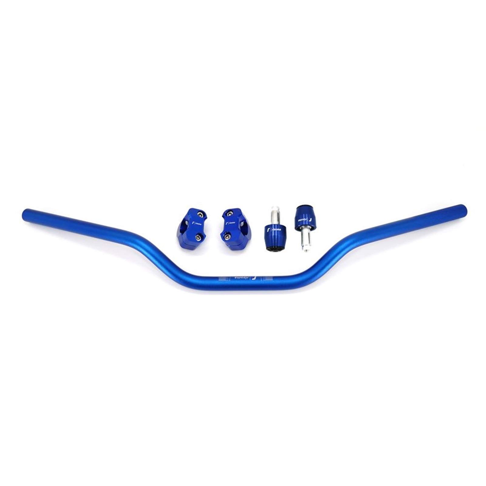 Motorrad Lenker 22mm Motorrad Lenker Aluminiumlegierung Cafe RacerDirt Pit Bike 7/8 '' Lenkrad(Blue kits) von GBYUHAIJUN