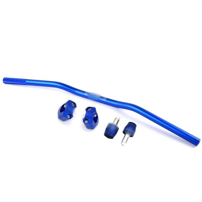 Motorrad Lenker 7/8 '' Universal Rizoma Lenker Aluminium Motorrad Lenkrad Anodisieren Motorrad Griffstange 22mm für MT07 Mt 09 ER6N Cafe(Blue kits) von GBYUHAIJUN