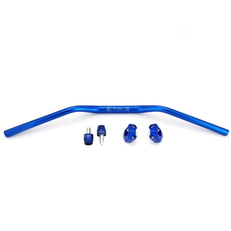 Motorrad Lenker Universal Aluminiumlegierung Motorradlenker 28mm 1-1/8 '' für Schmutz-Pit-Bike-Scrambler-Lenkrad(Blue kits) von GBYUHAIJUN