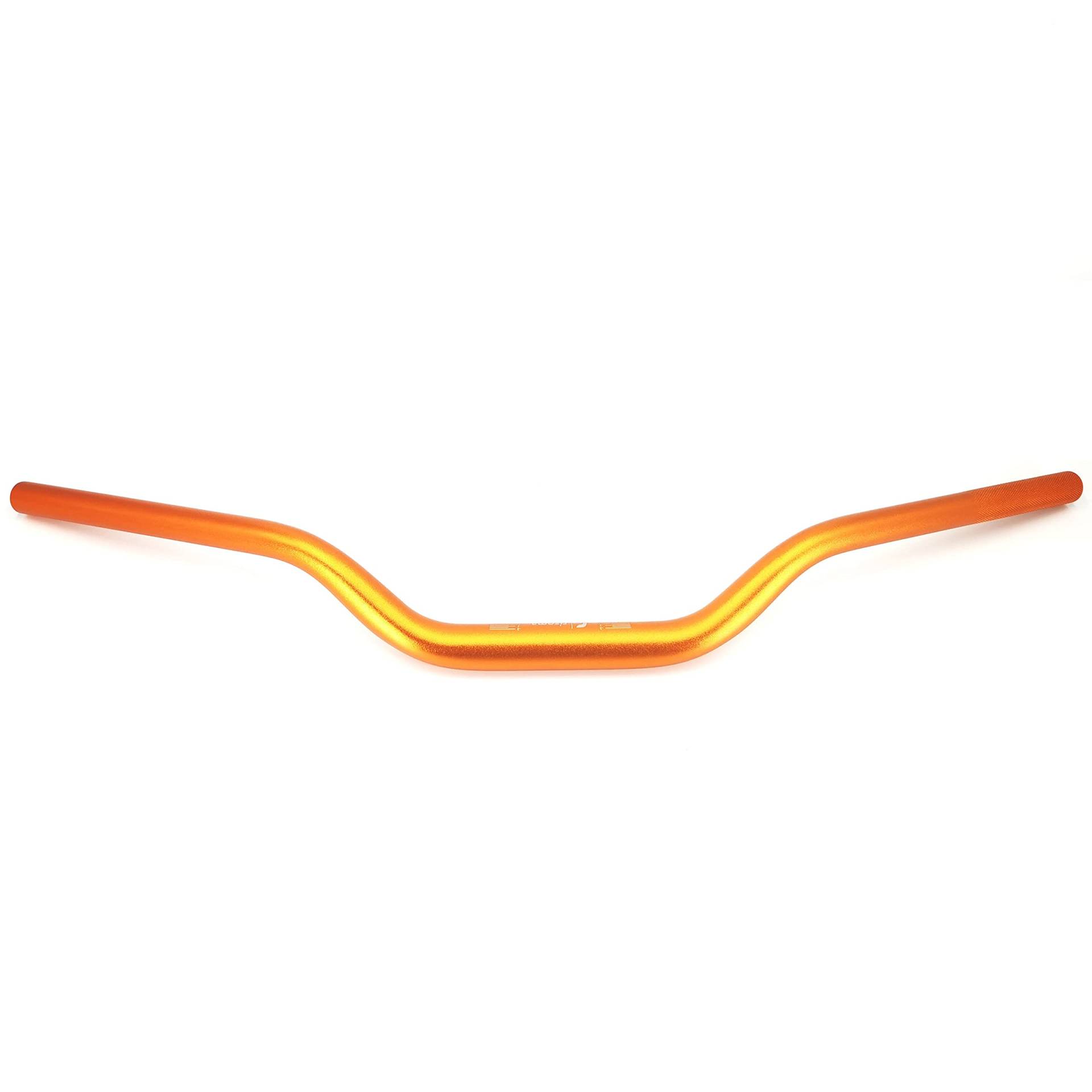 Motorrad Lenker Universal Aluminiumlegierung Motorradlenker 28mm 1-1/8 '' für Schmutz-Pit-Bike-Scrambler-Lenkrad(Orange) von GBYUHAIJUN