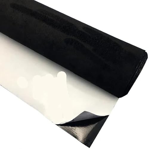 Dachhimmel Stoff,Dachhimmel Selbstklebende Dachhimmel Stoff Futter Rolle Auto Innenausstattung Änderung Tür Panel DIY Stretch(Black,100x149cm) von GBZIJIE