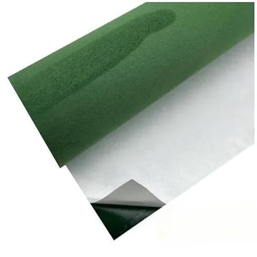 Dachhimmel Stoff,Dachhimmel Selbstklebender, klebriger Kunststoff for die Innenausstattung von Auto-Dachhimmeln und Polstern(Green,50cm x 140cm) von GBZIJIE