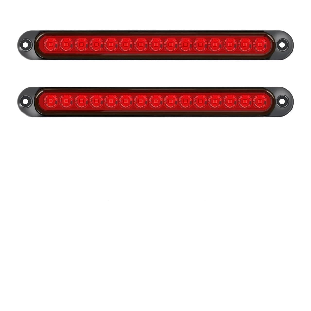 GBZIJIE Dritte Bremsleuchte,Bremsleuchte 2 STK Universal Rücklicht for Anhänger LKW Pickup - Brems-/Stopp-/Blinker 12V-24V Lichtleiste(Red 2PCS) von GBZIJIE