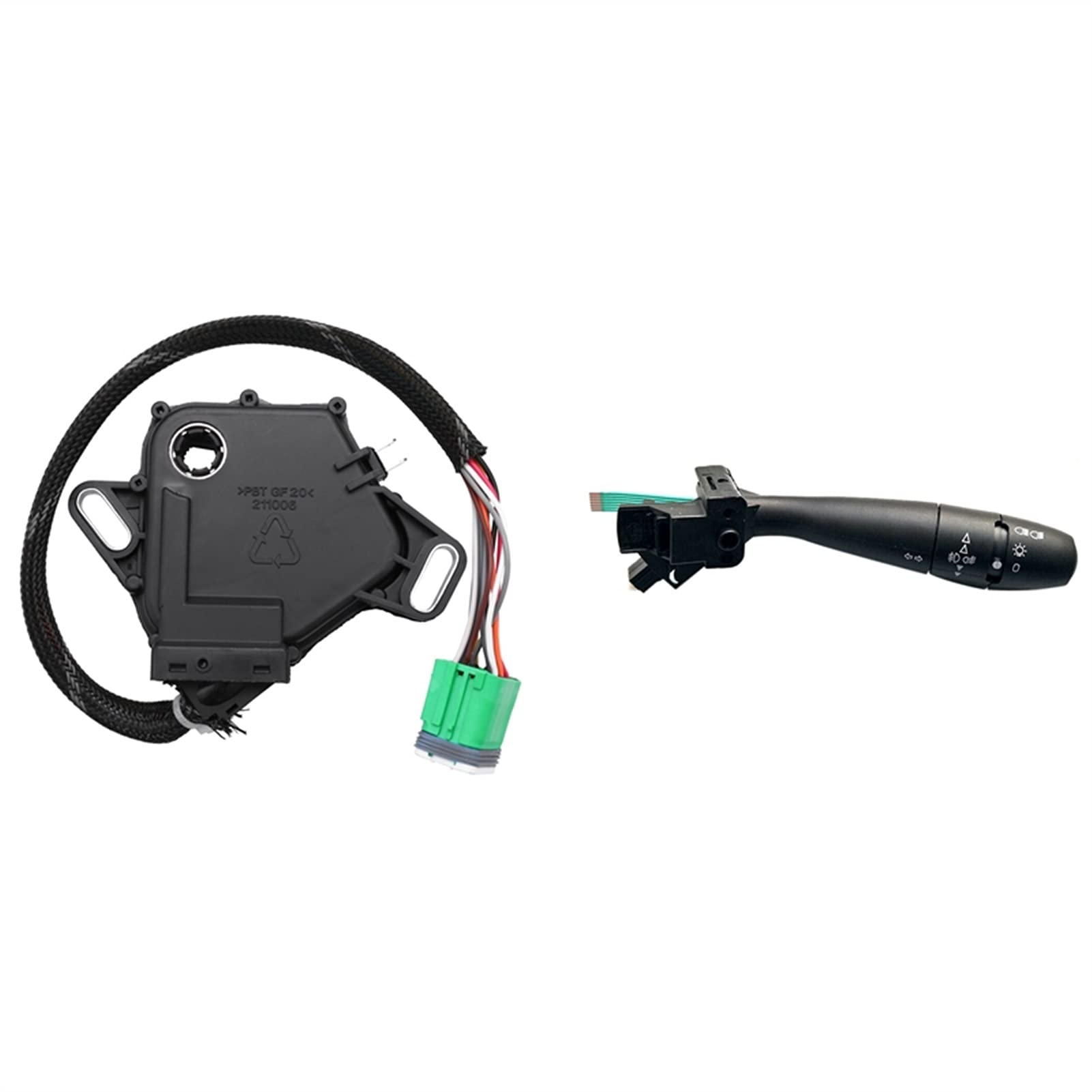 Lenkstockschalter,Blinkerschalter Neutral Switch Fit Verwendung für Peugeot 207 307 FIT FIT AUF CITROEN RENAULT mit Autoanzeige Umdrehen Signalschalter für Citroen Peugeot von GBZIJIE