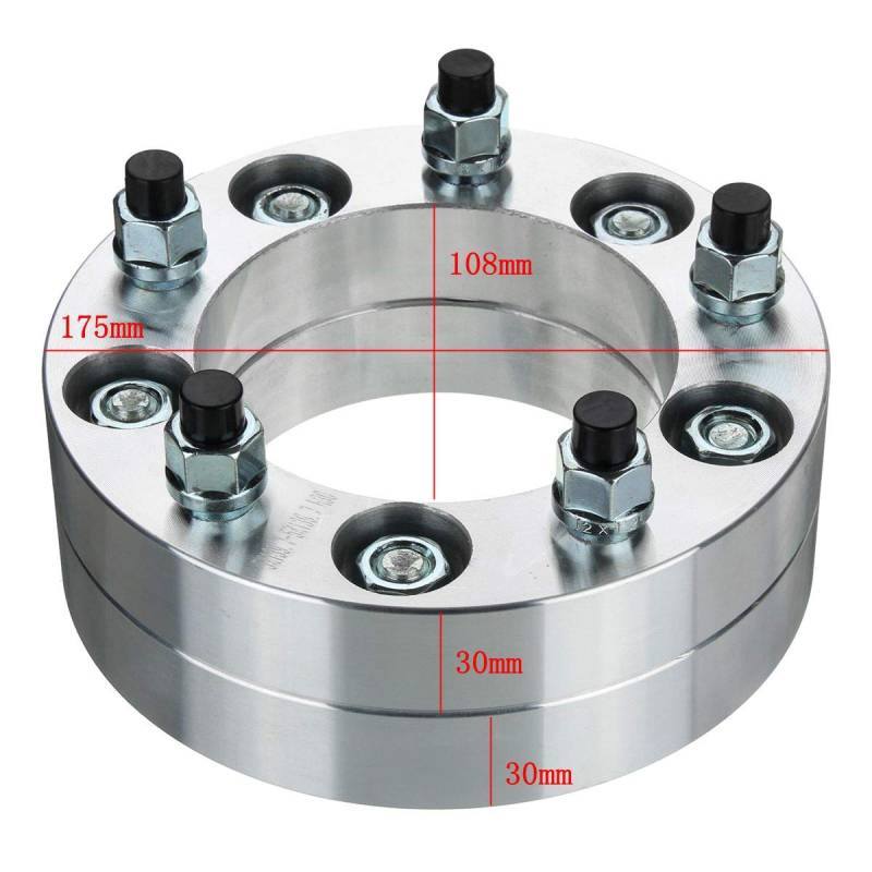 Spurverbreiterung,Spurplatten 2 / 4pcs 30mm / 32mm-Distanzadapter PCD. 5x139.7 CB 108mm 5 Lugs Fit Verwendung for Suzuki Vitara Jimny SJ Samurai(2x30mm) von GBZIJIE