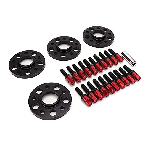 Spurverbreiterung,Spurplatten 4 STÜCK Radspacer Kit 15mm M14x1.5 Bolzenmuster-5x112mm Ersatz(2) von GBZIJIE