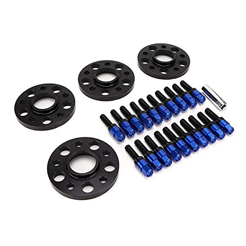 Spurverbreiterung,Spurplatten 4 STÜCK Radspacer Kit 15mm M14x1.5 Bolzenmuster-5x112mm Ersatz(5) von GBZIJIE