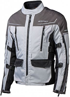 GC Bikewear Catania, Textiljacke wasserdicht - Hellgrau/Grau/Schwarz - 6XL von GC Bikewear