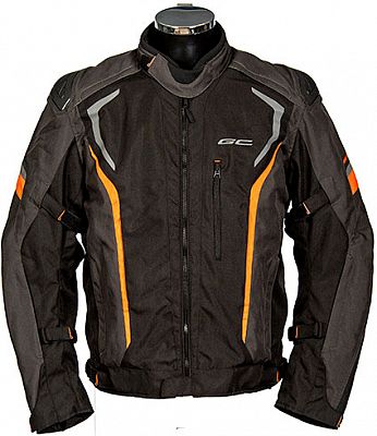 GC Bikewear Malibu, Textiljacke wasserdicht - Schwarz/Grau/Orange - 3XL von GC Bikewear