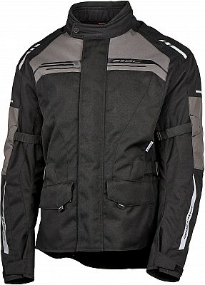 GC Bikewear Vegas, Textiljacke wasserdicht - Schwarz/Grau - S von GC Bikewear