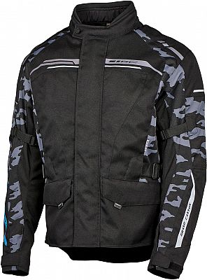 GC Bikewear Vegas Camo, Textiljacke wasserdicht - Schwarz/Dunkelgrau - 4XL von GC Bikewear