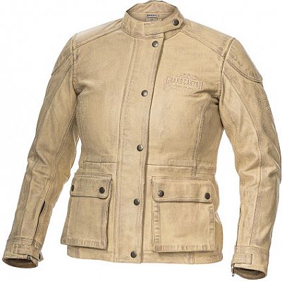 GC Bikewear Verona, Lederjacke Damen - Beige - 4XL von GC Bikewear