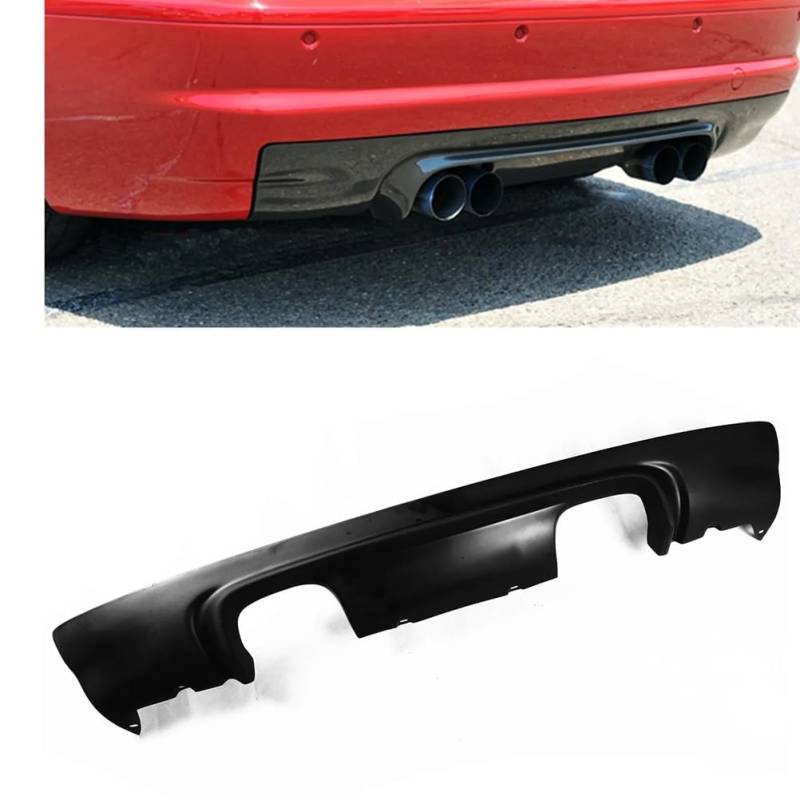 Heckstoßstange Diffusor für BMW E46 M3 2000 2001 2002 2003 2004 2005 2006, Diffusor Stoßstange Hinten Heckschürze Lippe Diffusor Spoiler Auto Heckstoßstange Chassis Spoiler von GCACE