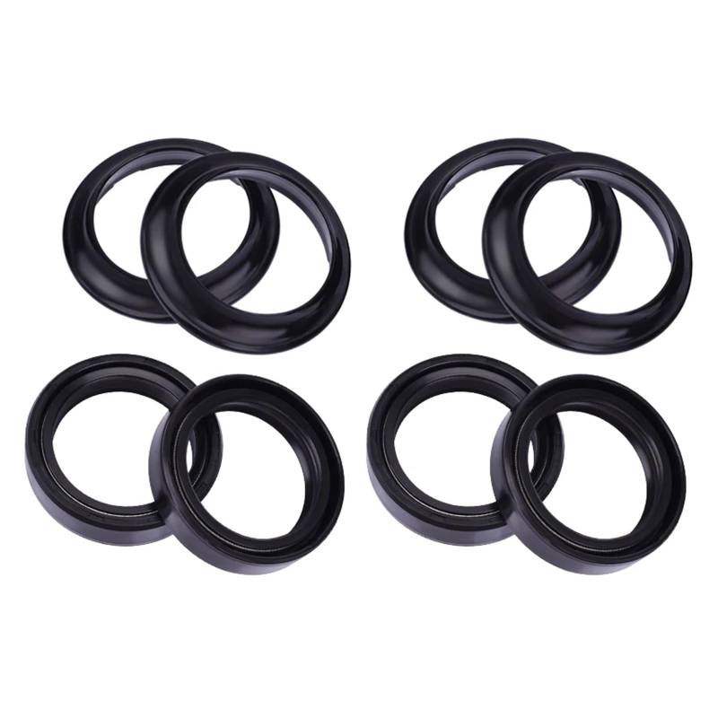 37x50x11 Vorderradgabel-Öldichtung und Staubschutz for CR80R CR80RB Expert CR85R CR85RB CRF150R Expert Motocross 1992–2015(4pcs Oil 4pcs Dust) von GCAQKPSA