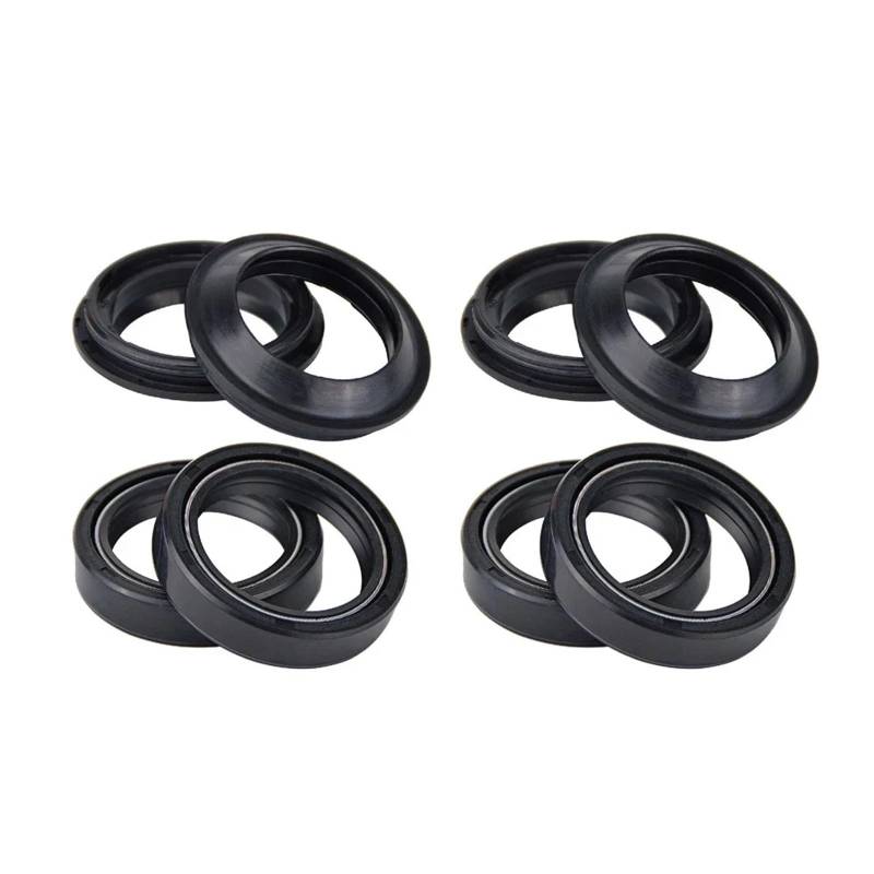 38x50x11 38x50 Motorrad Gabel Suspension Dämpfer Öl Dichtung & Staub Abdeckung for AF1 125 SINTESI 1988 AF1 125 SPORT 89(4pcs seal 4pcs cover) von GCAQKPSA