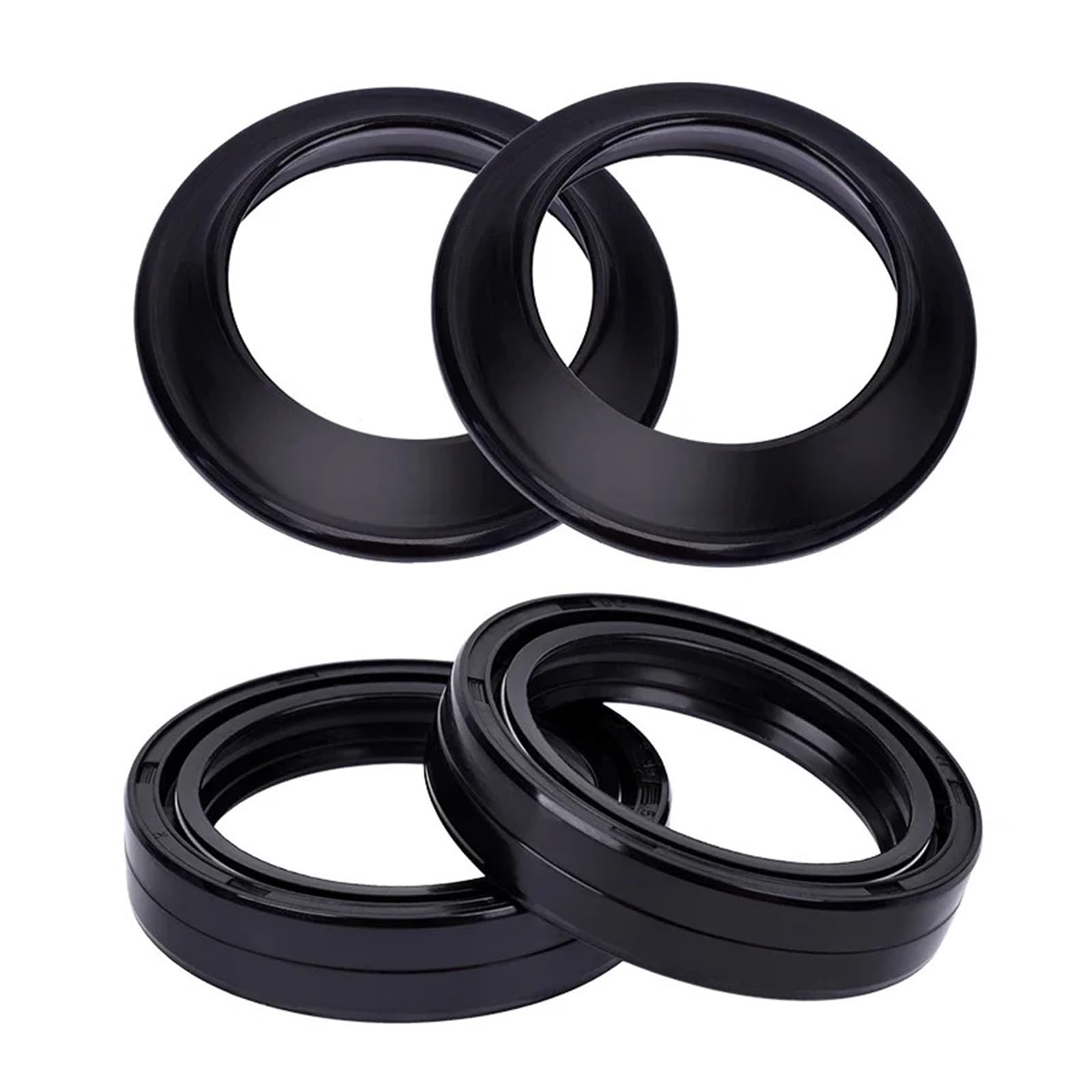 38x50x11 38x50 Motorrad Gabel Suspension Dämpfer Öl Dichtung & Staub Abdeckung for FZR600-W,A,B 89-91 190-3850-07 38 * 50 * 10,5(2pcs seal 2pcs cover) von GCAQKPSA