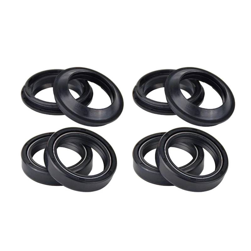 38x50x11 38x50 Motorrad Gabel Suspension Dämpfer Öl Dichtung & Staub Abdeckung for RG500 1985-1987 LS650P G,H,J Savage 86-88(4pcs seal 4pcs cover) von GCAQKPSA